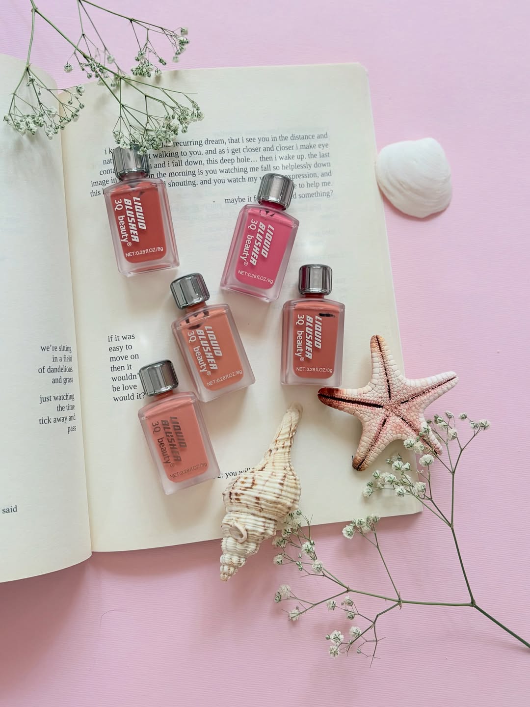 رژگونه مایع 3Q Beauty بافت سبک و رنگ طبیعی با ماندگاری بالا